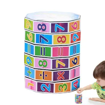 Montessori Matemática Brinquedos Cálculo de Quebra-cabeça Destacável Coluna Cubo Adicionar Subtrair Multiplicar e Dividir os Exercícios em sala de Aula Suprimentos
