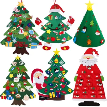 Senti Árvore de Natal de Crianças DIY de Natal de Papai Noel Árvore de Presente de Feliz Natal Decoração 2022 Noel Árvore de Feliz Ano Novo 2023 Árvore de Natal Fav