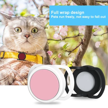 Cão Gato Colar de Silicone Localizador Apple Airtag Anti-Lost Rastreador Anti-perda do Dispositivo de Protecção de Caso