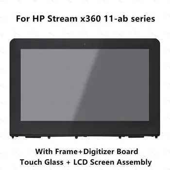 Para o PS Fluxo x360 11-ab 11-ab103tu 11-ab118tu 11-ab122tu 11-ab162nd Completo Visor de LCD Touch Screen Digitalizador Assembly com Moldura