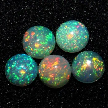 0.5 ct Natural Opala Etíope Cabochão 2.5X2.5 mm Rodada Solta pedra preciosa