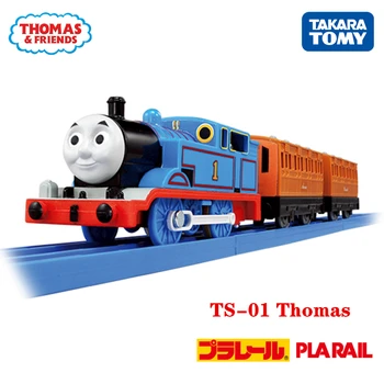 A Takara Tomy Pla Ferroviário Plarail de Trem e Amigos TS-01 Thomas Japão Trem Motorizado Locomotiva Elétrica Modelo de Brinquedo