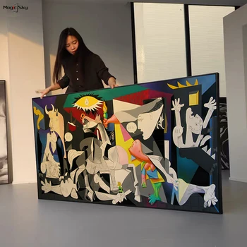 Guernica De Picasso A Pintura Estética Decoração Nórdica Decoração De Casa Moderna Abstrata De Lona De Arte De Parede Decorativo Pintura De Sala De Estar