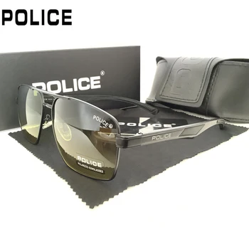 A POLÍCIA da Marca de Design Clássico Óculos de sol Polarizados Homens Mulheres Condução Moldura Quadrada de Moda de Óculos de Sol Masculino de Óculos de proteção Gafas De Sol