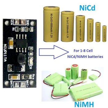 1PC 1-8 Células de NiMH, NiCd Bateria Carregador de Carregamento do Módulo de Placa de 1,2 V 2.4 3.6 V V 4.8 V 6V DE 7,2 8,4 V V 9.6 V