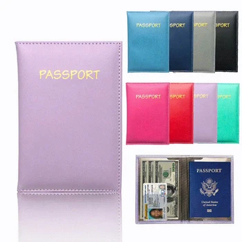 Bloqueio De Viagens Titular Do Passaporte De Capa Slim Cartão De Identificação Do Caso Saco De Viagem O Passaporte Protetor De Acessórios De Viagem, Carteiras
