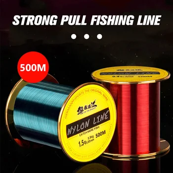 500M Super Forte Linha de Pesca Principal Linha de Pesca de Nylon Luya Multifilamento Transparente Especial de Pesca, Linha de Pesca XA57G