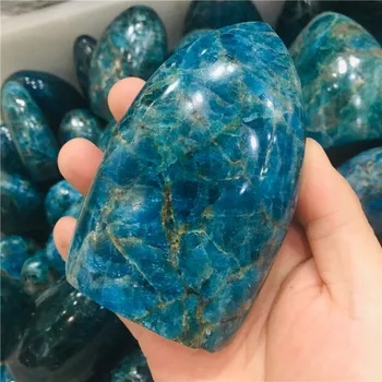 400-1kg Natural de cristal azul apatite matérias de pedra de moagem colocados grande amostra de pedra de cristal mineral azul de minério de coleta de ensino