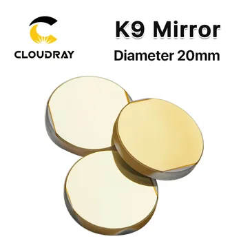 Cloudray Diâmetro de 20mm K9 laser de CO2 reflexão de espelho glassmaterial com revestimento de ouro para o gravador do laser Máquina de corte