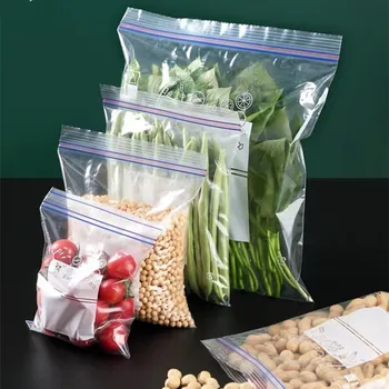 Reutilizáveis Fresco-manter o Saco de Espessura de Auto-selagem de Frutas e vegetais Saco de Armazenamento Frigorífico Alimentos Especiais Sub-embalagem Saco