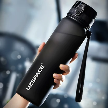 Venda quente de Esportes de Garrafa de Água de 500/1000ML Proteína Shaker Exterior de Viagem Portátil Estanque Copos de Plástico, Garrafa de Bebida BPA Livre