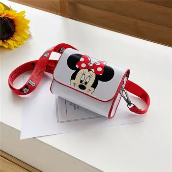 Mickey de Disney do rato de Meninas saco do mensageiro de moda de nova bolsa pequena crianças saco de ombro de um garoto e uma garota de Minnie moeda saco