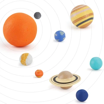9pcs/set Educacional TRONCO de Brinquedos de Aprendizagem de Ciência Gadgets Universo Planetas do Sistema Solar Para Crianças Meninos Meninas rapazes raparigas 5 6 7 8 9 10 Anos de Idade