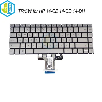 SW/TR 14-CE Suíço turco teclados luz de fundo do teclado para HP Pavilion 14-CD 14-CK 14-DH 14-DQ 14-DK 14-CE000 CE0510SA NSK-XM3BQ