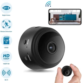 A9 Mini Câmera wi-Fi Câmera 1080P em HD a Câmera do iP Noite de Voz, Vídeo de Segurança sem Fio, Filmadoras Mini Câmera de Vigilância Smart Home
