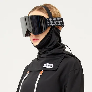 Óculos de esqui Magnético Homens Mulheres Dupla Camada Anti-Fog Óculos de proteção Exterior, Ciclismo, Montanhismo Óculos de Proteção UV Óculos de Esqui