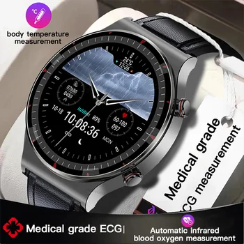 ZODVBOZ Classe Médica ECG Smart Watch Homens a Saúde Física do Corpo de Temperatura Infravermelho Monitor de Pressão Arterial Smartwatch Para Xiaomi