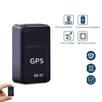 GF07 GPS Rastreador Magnético Mini Rastreador de Carro GPS Rastreamento em Tempo Real Localizador de Dispositivo Gravável Anti-lost Recarregável Ímã Adsorp
