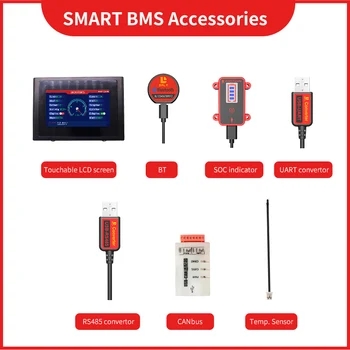 BT/Bluetooth /Módulo uart e Porta RS485 do LCD do Toque/ can-BUS/UART/RS485/NTC Temp. Sensor Usado para Daly Inteligente BMS Acessórios