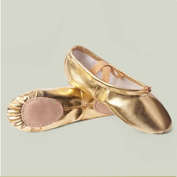 Crianças PU de Couro Sapatos de Balé de Meninas Sola Macia Dança Chinelos Profissional de Crianças sapatilhas de Ballet Criança de Dança Sapatos