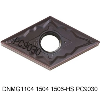 Original DNMG110404 DNMG110408 DNMG150404 DNMG150408 DNMG150604 DNMG150608-HS PC9030 Pastilhas de metal duro para aço Inoxidável Torno Fresa
