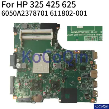 KoCoQin Laptop placa-mãe Para o HP COMPAQ 325 425 625 CQ325 CQ425 CQ625 placa-mãe 611802-001 PC DDR3 placa-mãe Testada
