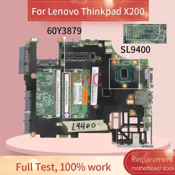 60Y3879 Laptop placa-mãe Para o Lenovo Thinkpad X200 SL9400 Notebook placa-mãe 07251-2 SLB66 SLB92 DDR4