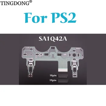 TINGDONG Controlador de Peças de Reparo do PWB da faixa de opções da Placa de Circuito 18Pin SA1Q42A para PS2 Dualshock 2 w/ 18pin Ou 19Pin ao Soquete do Conector