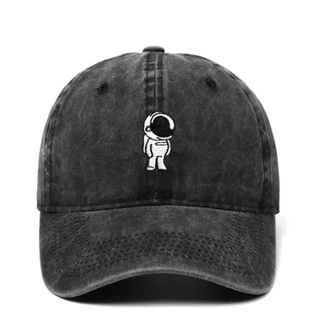 astronauta tampão lavado casual bordado de idade algodão pai chapéu de esportes ao ar livre snapback chapéu de hip hop homens boné de beisebol de dropship