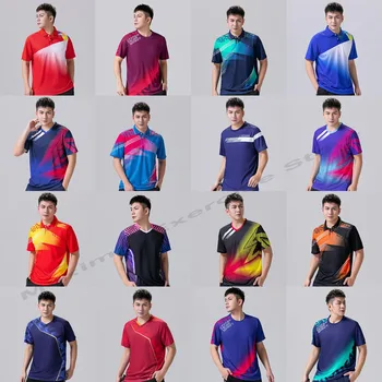 Quick-secar Tênis T-shirt dos Homens ,Respirável de Ténis de Mesa Jersey ,Formação Calções de Ténis Badminton T-shirt,Executando Esportes Camisa Masculina