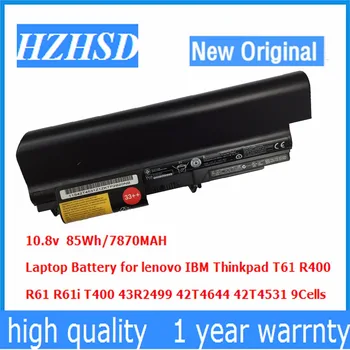 11.1 v 85Wh/9Cells Novo Original T61 Laptop Bateria para IBM lenovo Thinkpad T61 R400 R61 R61i T400 43R2499 42T4644 42T4531
