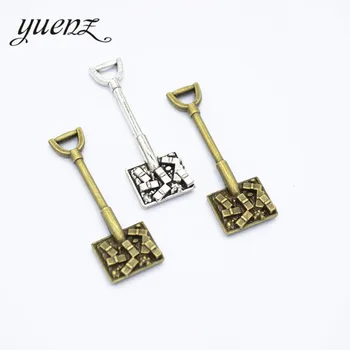 YuenZ 12pcs de Metal pá encantos jóias que faz 35*11mm J316
