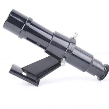 2020 5x24 Telescópio Astronómico Finderscope visor Óptico a Espingarda Com Mira Suporte Crosshair Preto Não Monocular