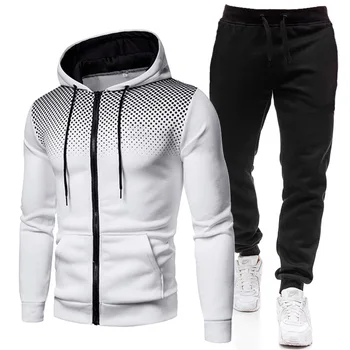 2021 nova de outono e de inverno de roupas masculinas capuz + calça Harajuku esportes terno casual camisola de agasalho marca de roupas esportivas