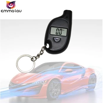 Mini LCD Digital calibrador de Pneus Pneu o Keychain do Calibre de Pressão do Ar Para Carro Auto Moto W310 Medidor de Pressão de Pneus