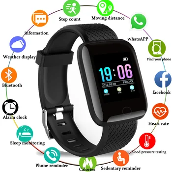 Contração Homens Mulheres Inteligentes Relógio De Frequência Cardíaca Pressão Arterial Esporte Heatlh Monitoramento De Fitness Tracker De Chamada Bluetooth Smart Watch