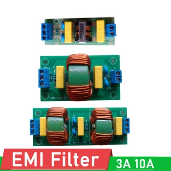 DYKB 3A 10A Filtro EMI DC/ AC EMI Poder de Filtrar o Ruído de Impureza Purificador de Filtragem de 110V 220V para 12V 24V F/ Amplificador de POTÊNCIA de Áudio