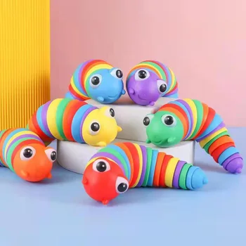Colorido Lesma, Caracol Selo Kawaii Transformação da Lagarta Fidget Brinquedos de Adultos, Crianças Descompressão de Ventilação para Crianças, Brinquedos Educativos