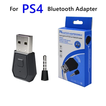 Para PS4 Bluetooth transmissor de Apoio AUX de áudio Estéreo e Microfone função Para Jogar Playstation 4 4 adaptador sem Fio