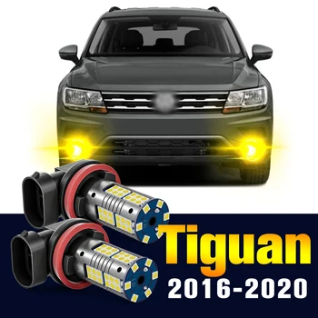 2pcs de Névoa do DIODO emissor de Luz do Bulbo de Lâmpada Para VW Volkswagen Tiguan 2016-2020 2011 2017 2018 2019 Acessórios