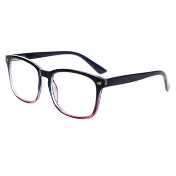 CLASAGA Dobradiça de Metal Óculos de Leitura de Cores de Quadro Retângulo Homens e Mulheres em HD Leitor de Prescrição de Óculos de Dioptria 0+3.0+5.0+6.0