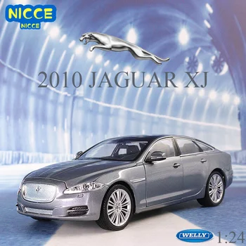 WELLY 1:24 2010 Jaguar XJ Liga de Carro de Modelo de Simulação de Decoração do Carro Coleção Brinquedo de Presente de Fundição Modelo de Brinquedo de Menino B31