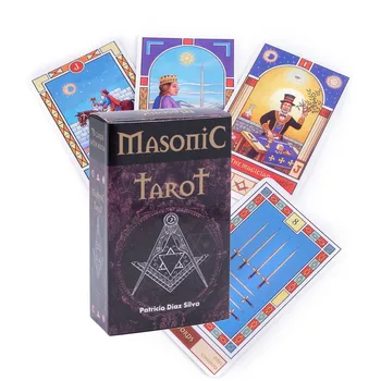 maçônica de Cartas de Tarô com Base Na Estrutura Do Clássico Baralho de Adivinhação Cartão de jogo de Jogo de Tabuleiro
