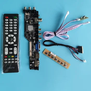 Kit HSD100IFW4-A00 1024X600 remoto da TV LVDS USB, HDMI compatível com placa de controlador digital 40pin DVB-T, DVB-T2 VGA AV de LED WLED 10