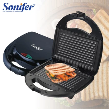 Elétrico, sanduicheira, a Panini 750W de Cozinha utensílios de Cozinha pequeno-Almoço Máquina de Waffles da Non-vara Panela de Ferro Sonifer