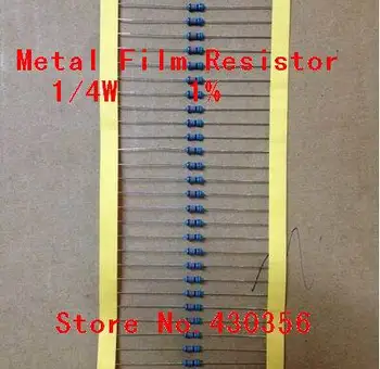 Frete grátis 100pcs/monte 0,25 W resistores de Filme de Metal +-1% 75 K ohm 1/4W