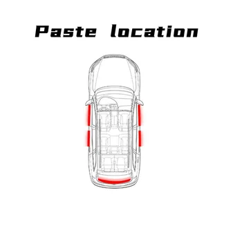 Para MG ZS GS 5 350 Partes TF GT 6 Carro de Fibra de Carbono Soleira da Porta Protetor de Adesivos Auto Tronco Placa de protecção Decoração Adesivos