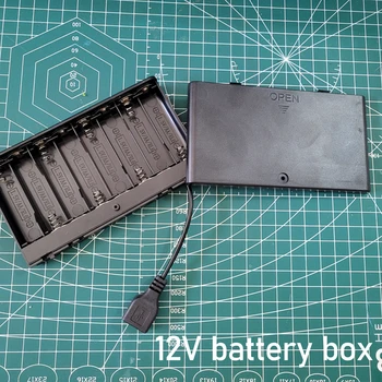 Portátil Porta USB Caixa de Bateria DC 3V/6v Caso da Bateria Suporte para Fonte de Alimentação USB de Areia de Mesa Iluminação LED Bloco de Construção Acessório