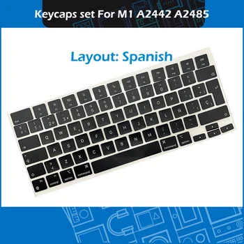 Original A2442 A2485 Teclas españolas espanhol Teclas teclas especiais Para Macbook Pro M1 Pro Max Retina 14