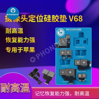 MECÂNICO de V68 Câmera Traseira de Posicionamento Almofada de Silicone para o iPhone 7-13 Pro max Telefone Móvel, Câmera Traseira de Reparação da Instalação do Molde
